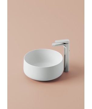 LAVABO APPOGGIO COGNAC 35 BIANCO LUCIDO SANIGLAZE