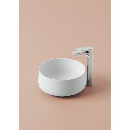 LAVABO APPOGGIO COGNAC 35 BIANCO LUCIDO SANIGLAZE